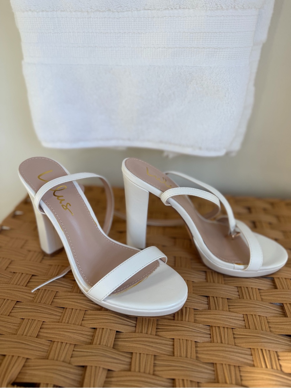 Lulu’s White Heels